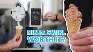 Ninja CREAMi Swirl Ice Cream video review and merits by AI Analyzed